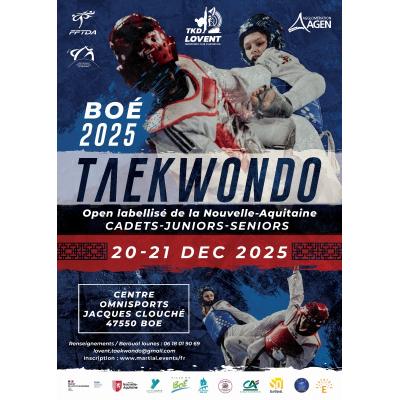 1 ERE OPEN LABELLISE NOUVELLE AQUITAINE TAEKWONDO