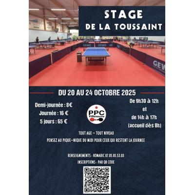 Stage de la Toussaint au PPCV